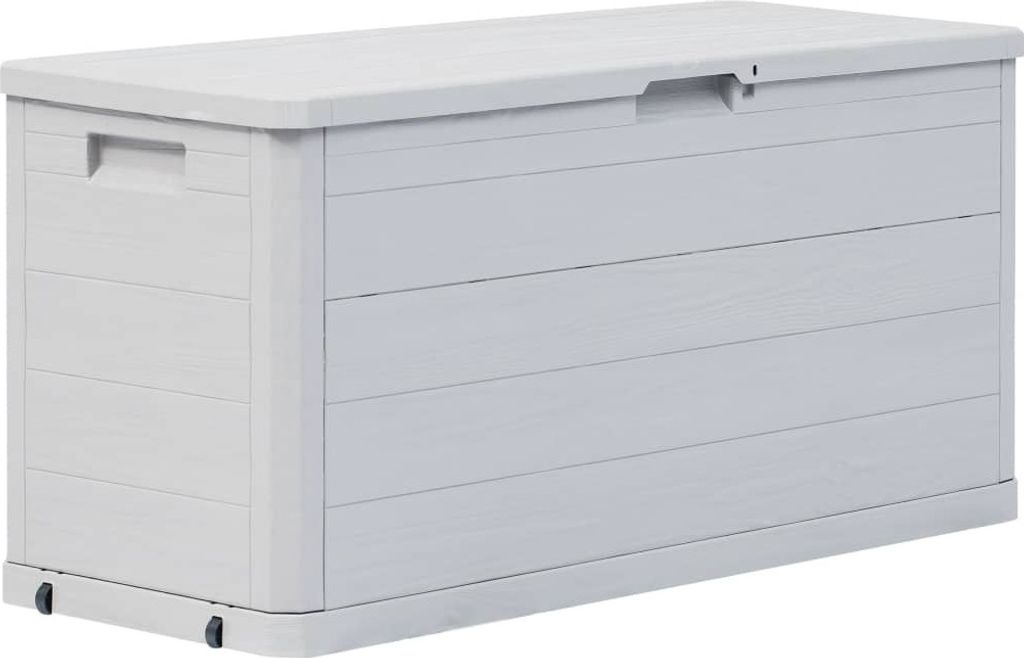 vidaXL Contenitore da giardino 280 L Grigio chiaro Immagine del prodotto 