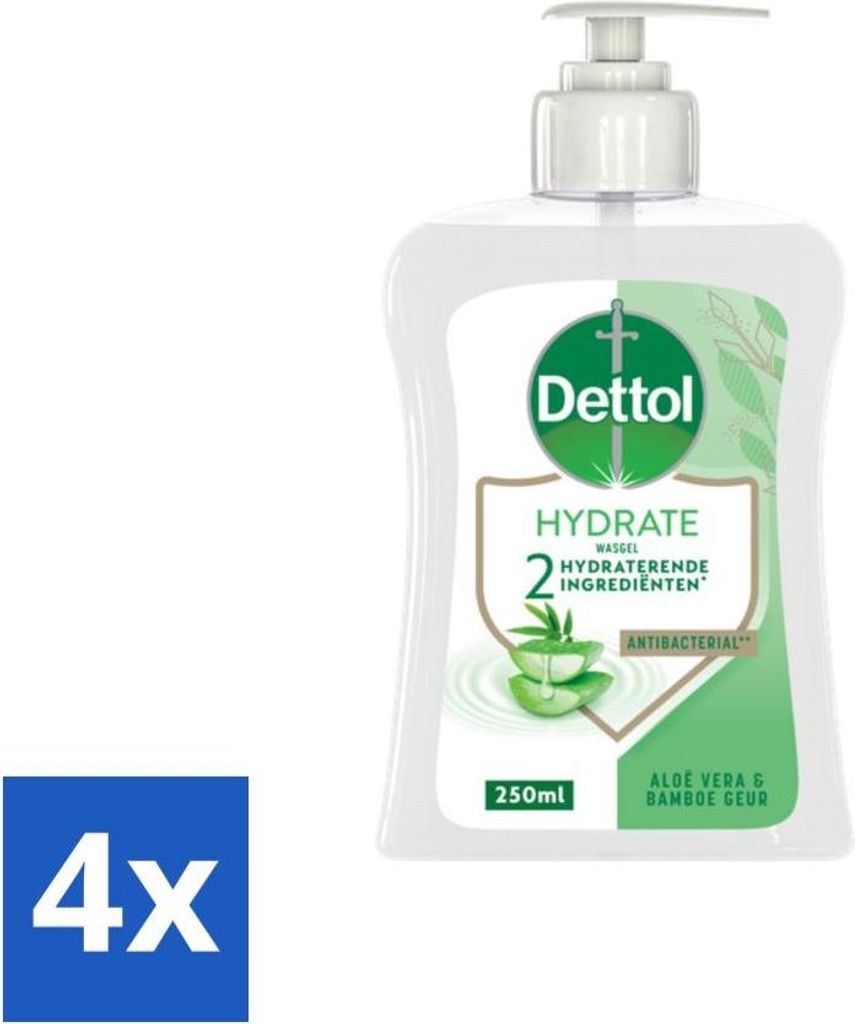 Savon pour les mains Dettol Hydrate Aloe Vera & Bambou 250 Image du produit 