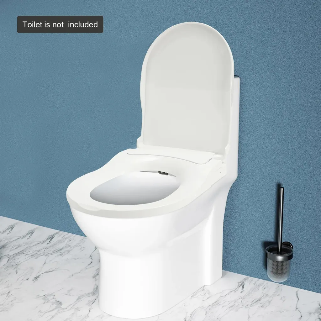 Solution bidet WC forme D sans électricité pour nettoyage double buse - 2