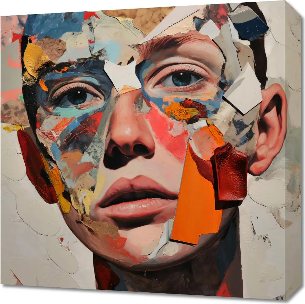 Quadro 50x50 cm Divisione di sé stesso - Arte Moderna per Casa - 1