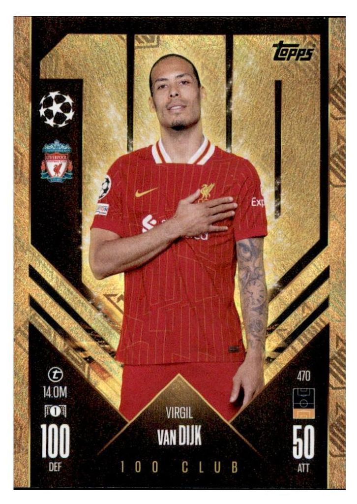 470 – Virgil van Dijk – 100 Club – 2024/2025