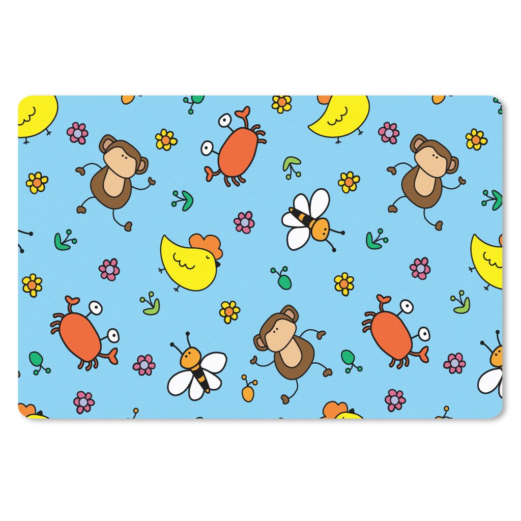 MuchoWow Mauspad Mousepad Tiere - Bienen - Muster 27x18 cm - Mousepads - Maus Mat - Pad - Mausunterlage - Büroartikel - Desk Matten