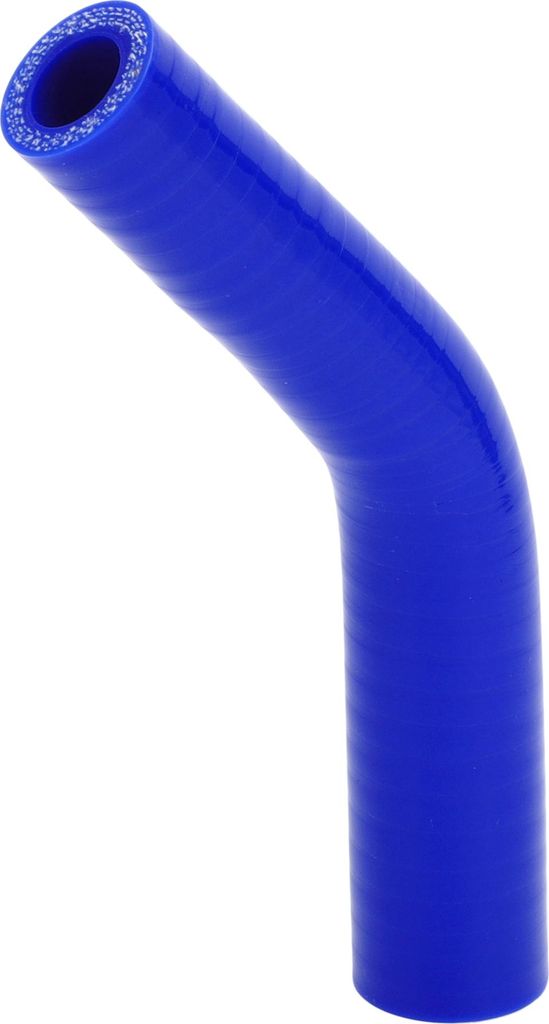 1 Stück 16mm/0,63"-22mm/0,87" ID 90mm/3,54" Länge 45 Grad Blau Autosilikonschlauch Kühlmittelschlauch Universal