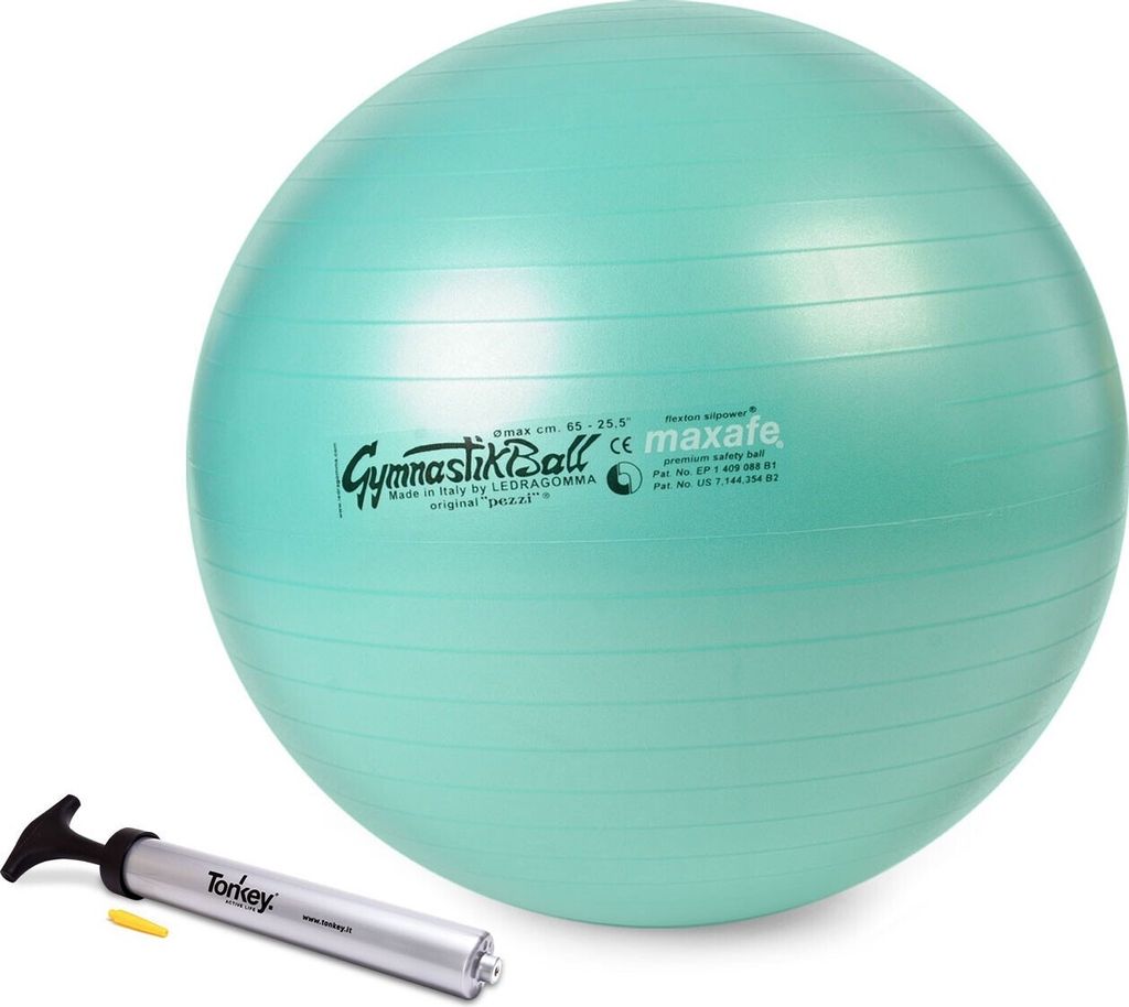 Original Pezzi Gymnastikball MAXAFE m. Pezzi Pumpe - grün