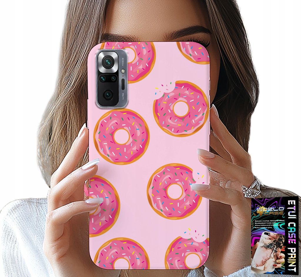 Hülle Für Xiaomi Note 10 Pro - Design Mit Zuckerüberzogenen Donuts