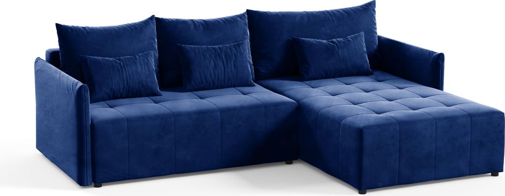 KEF Ecksofa Ben – L-Form – 260x80x180 cm – Liegefläche 140x244 cm – Universell Rechts- oder Linksseitig – Mit Klappautomatik - Kronos 09
