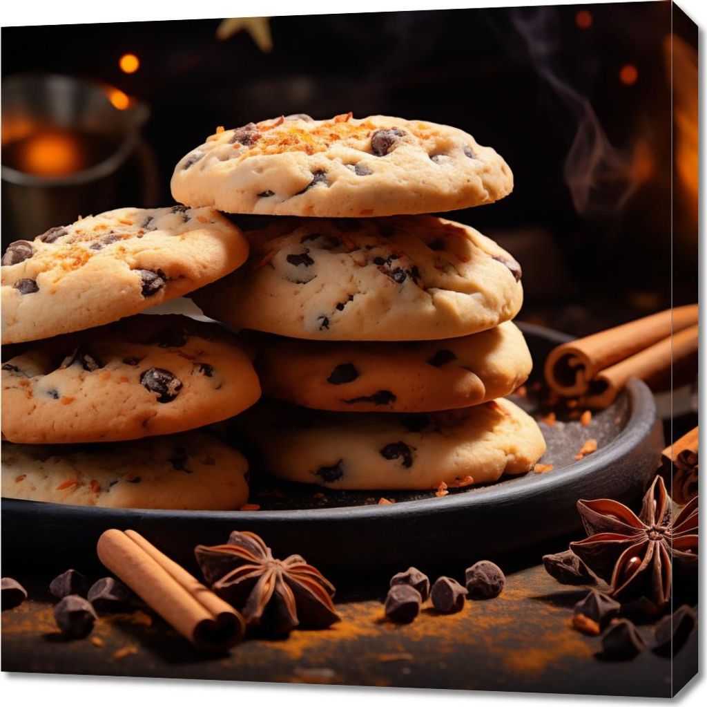 Bild 70x70cm Essenz der Weihnachtswärme