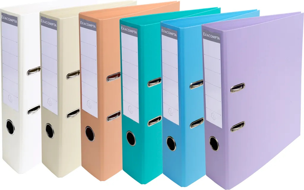 Exacompta 10 Raccoglitori Casa/Ufficio Pastel A4 - Ordine per la Famiglia