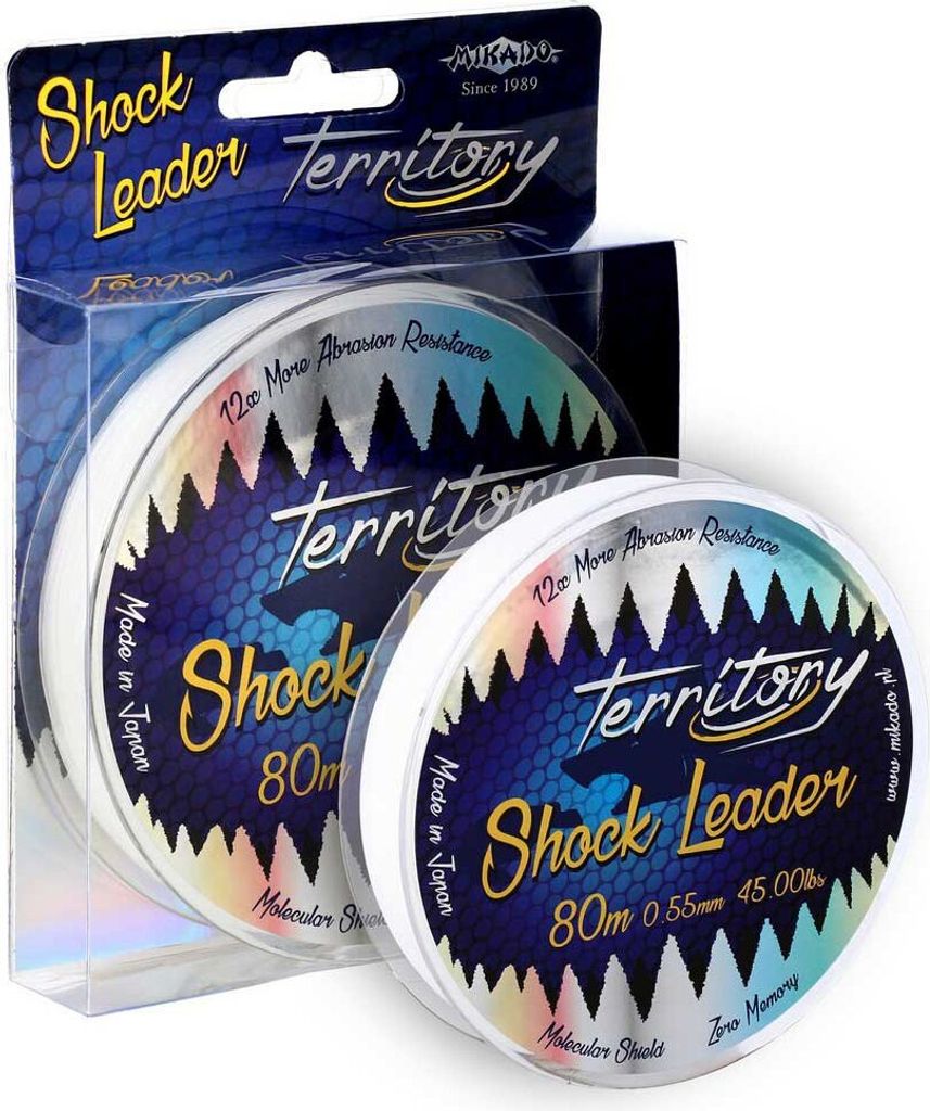 Mikado Territory Shock Leader Monofile Schnüre 80 M Grün Produktbild 