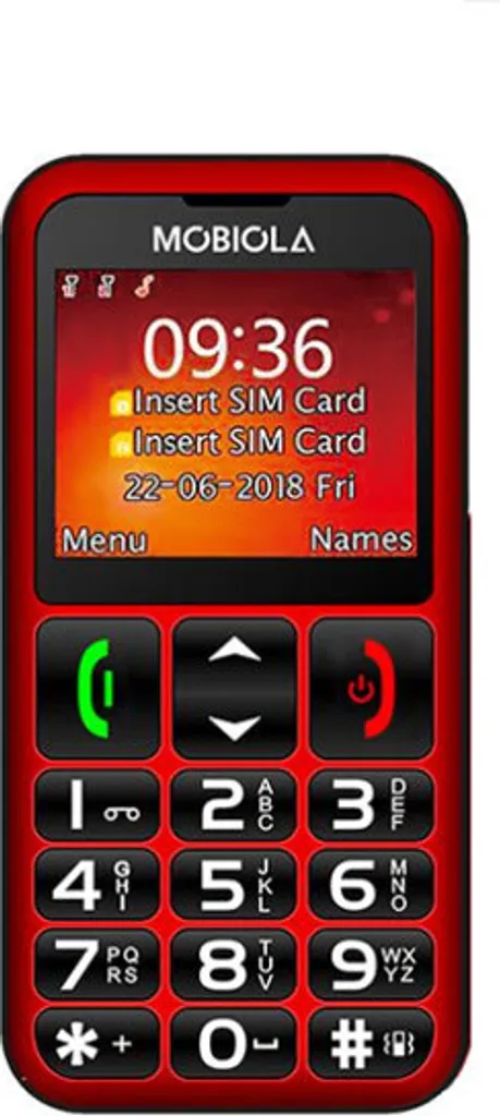 Téléphone Senior Simple d'Utilisation Mobiola MB700 Rouge Ergonomique - 2
