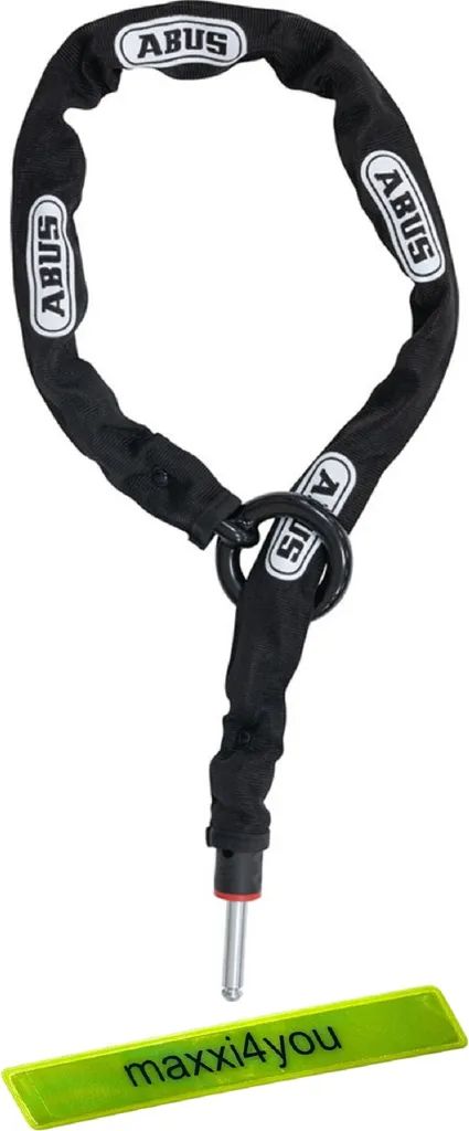 Chaîne Abus ACH 2.0 6KS 130cm avec bande réfléchissante de sécurité noir
