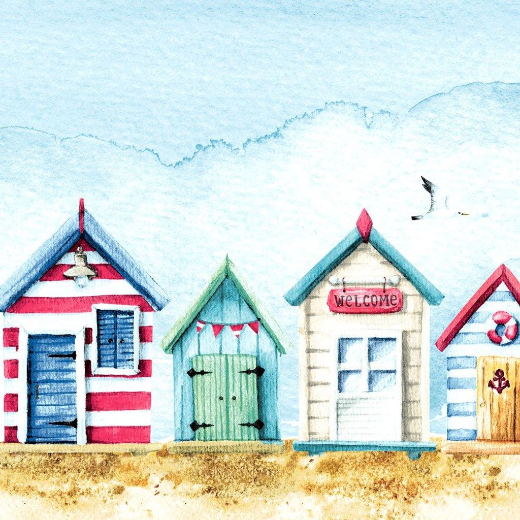 Servietten 33x33 cm - Beach Houses