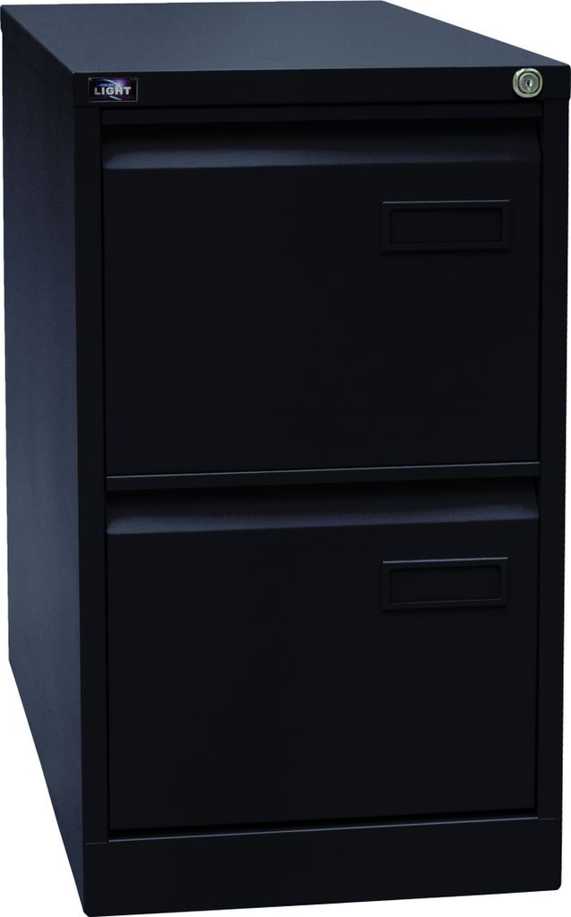 Bisley Hängeregistratur Schrank Light - 2 Schübe - Farbe: Schwarz