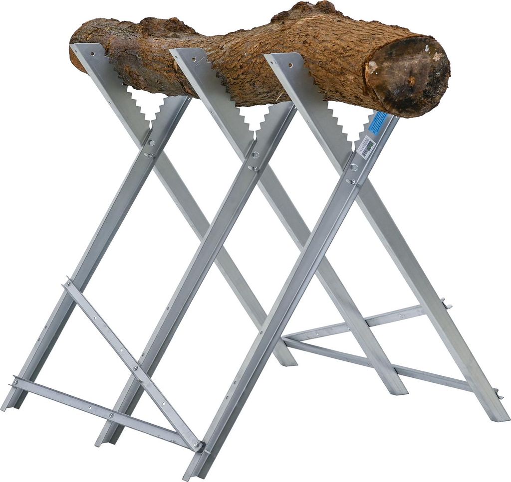 Holzsägebock klappbar 82x80x77 cm Stahl verzinkt 150 kg Produktbild 