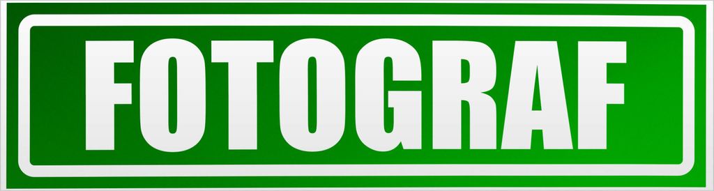 Kiwistar Fotograf invertiert Magnetschild Schild magnetisch - 60cm Grün - reflektierend - Magnetfolie für Auto PKW Kfz