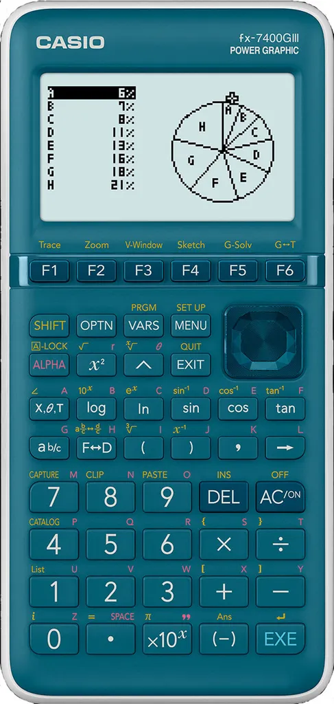 Casio FX-7400GIII Calculatrice Graphique Mode Examen - Noir et Blanc