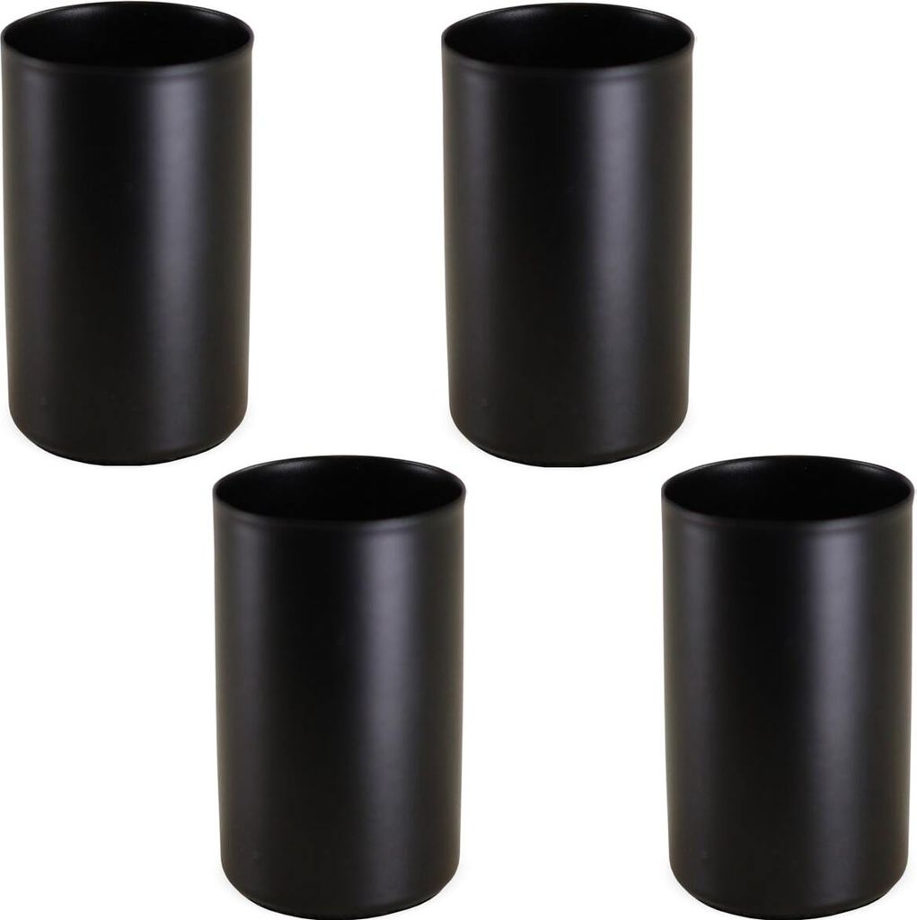 Magnet Stabkerzen-Halter 4er schwarz Metall Kerzen-Ständer Produktbild 