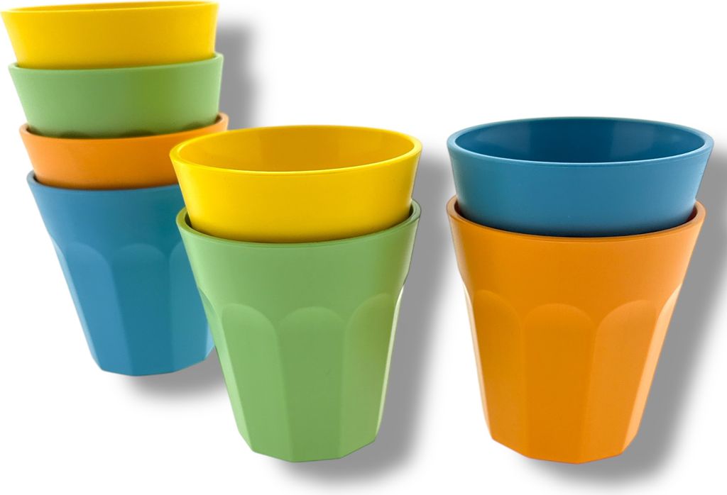 Gobelet - incassable - set de 8 pièces - 300 ml - lavable Image du produit 