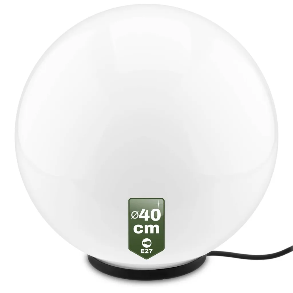 Éclairage de Terrasse Design Boule Lumineuse 40 cm pour Extérieur - 2