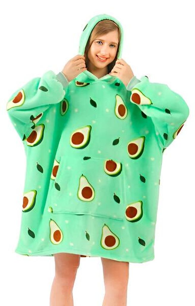 Pullover und Decke in einem – HOODZIE Avocado Produktbild 