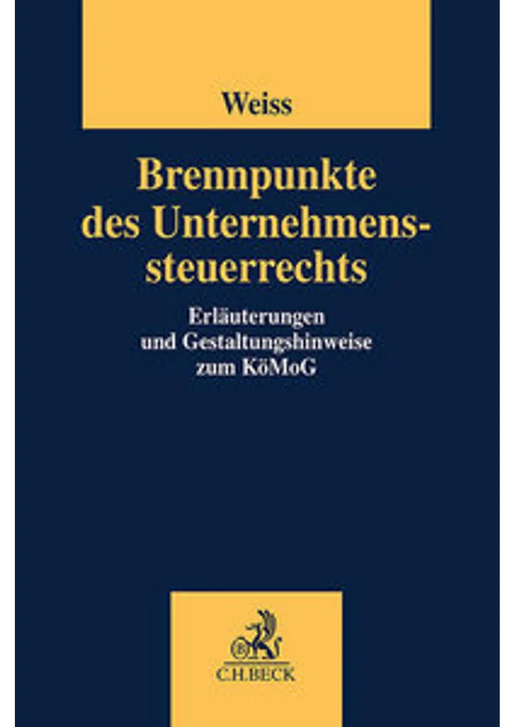 Livre Brennpunkte des Unternehmenssteuerrechts manuel fiscalité