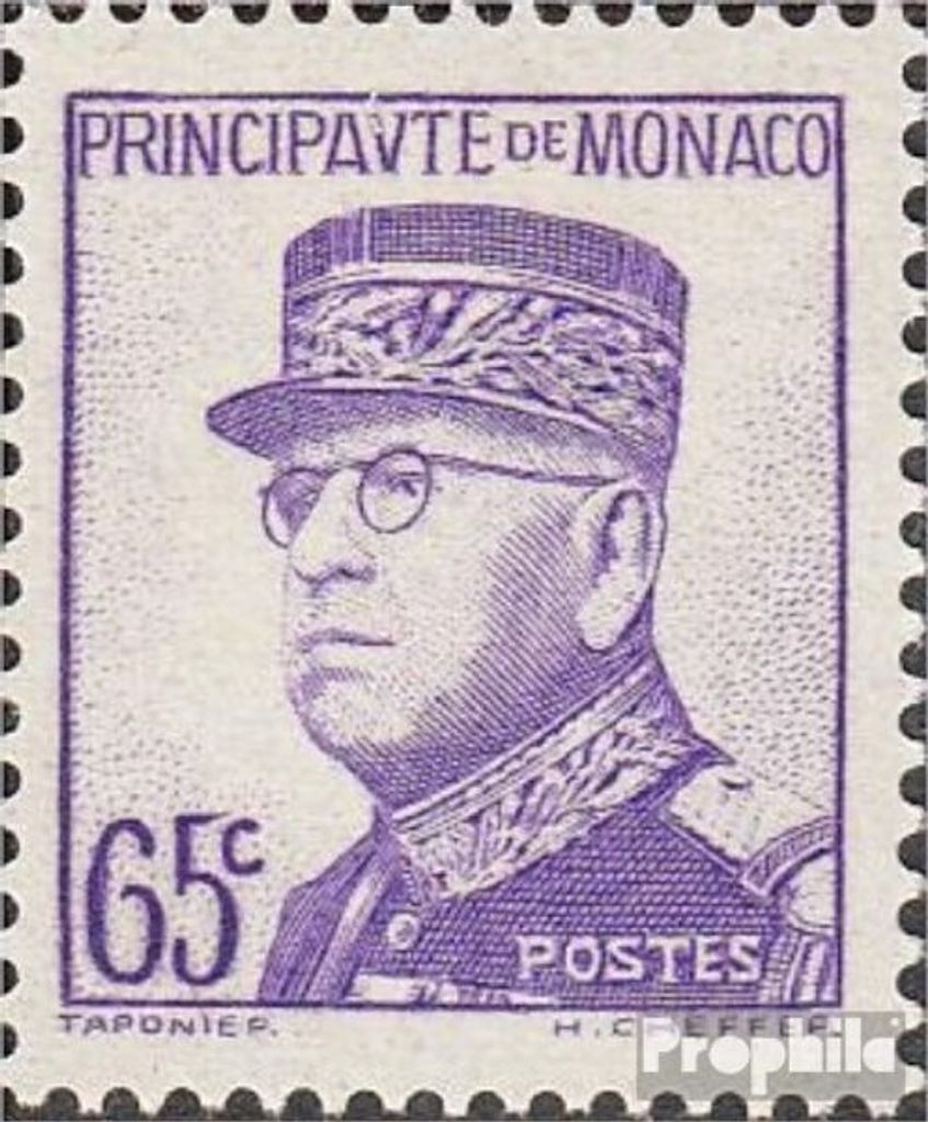 Briefmarken Monaco 1938 Mi 172 postfrisch Ansichten Produktbild 