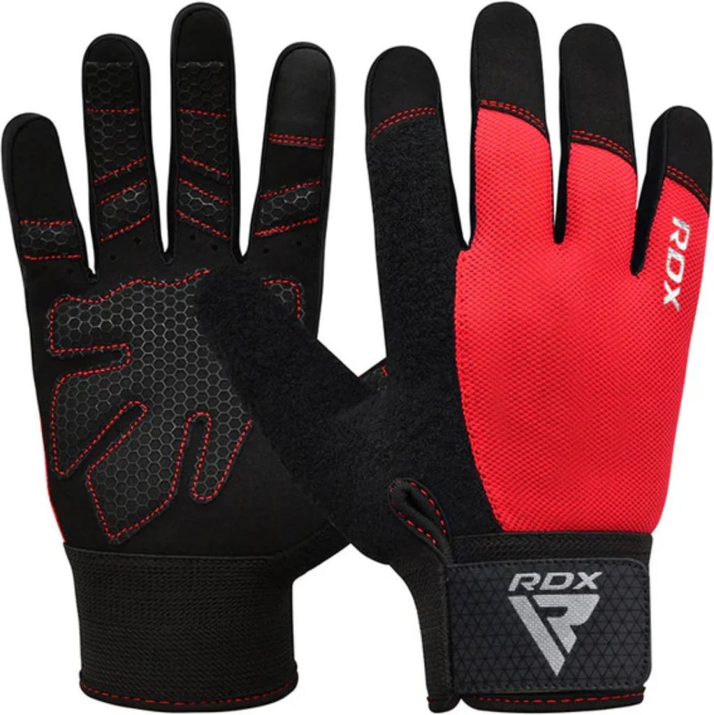 RDX Sports Trainingshandschuhe W1 - extra griffig - Rot - S