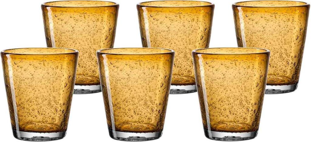 LEONARDO Burano, Bernstein, Glas, 6 Stück(e), Rund, Burano, 330 ml