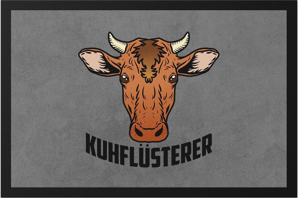 Kuhflüsterer Fußmatte Kuh-Fans Kuh-Liebhaber Milchkuh Produktbild 
