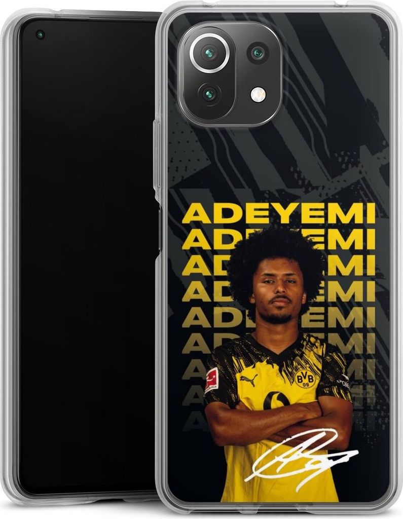 DeinDesign Handyhülle für Xiaomi Mi 11 Lite 5G Silikon Hülle Case Smartphone Schutzhülle BVB Borussia Dortmund Karim Adeyemi