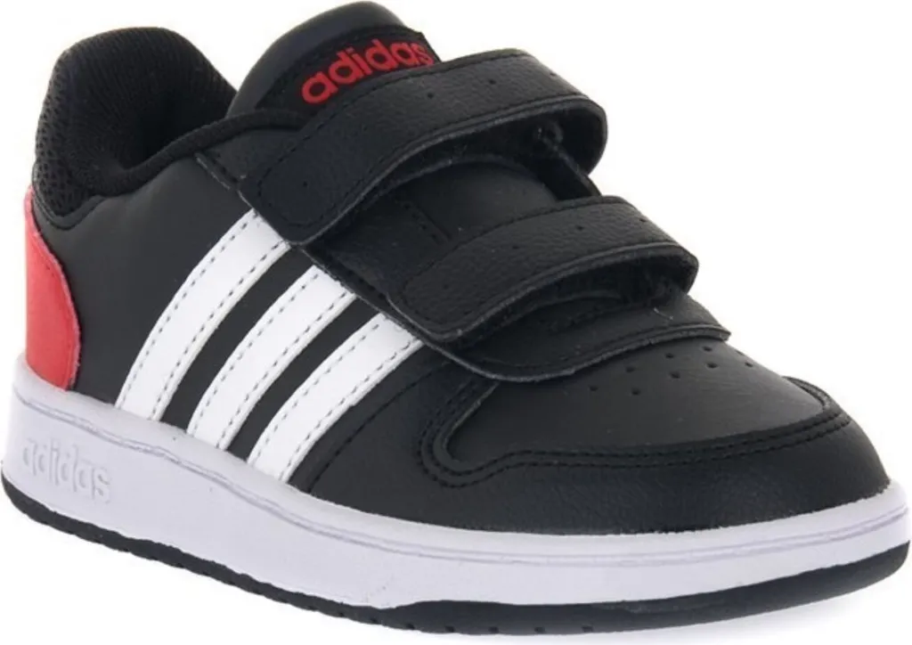 Baskets Enfant Adidas Hoops 2 Cmf C à Scratchs - Sneakers Souples FY9444