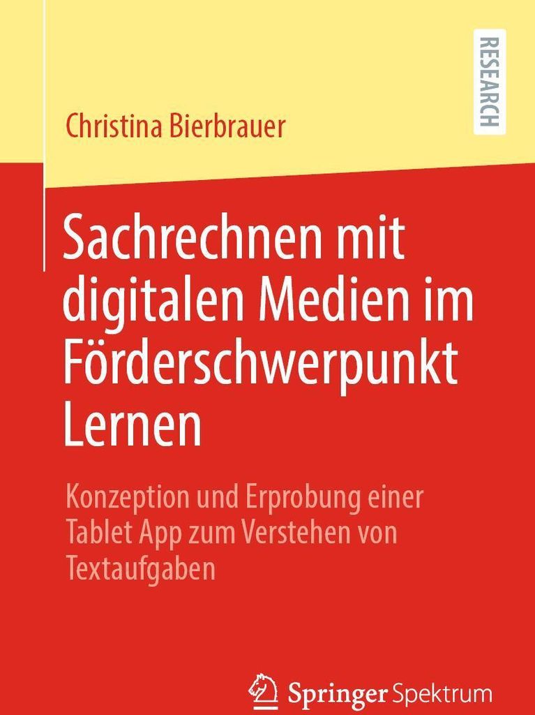 Sachrechnen mit digitalen Medien im Förderschwerpunkt Lernen