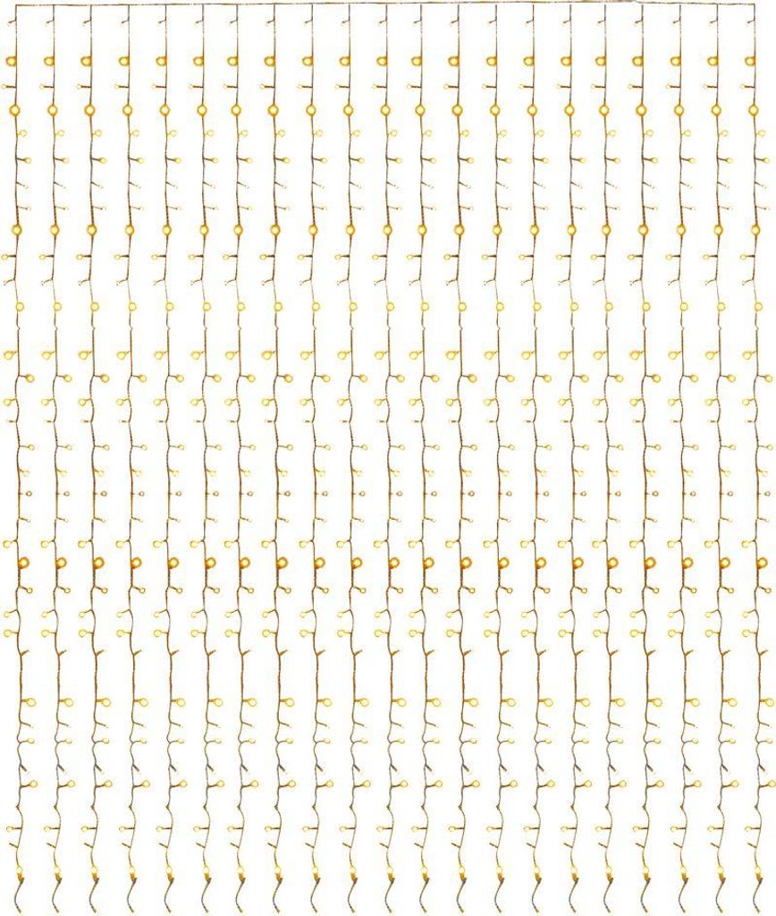 Kette MagicHome Vianoce Curtain, 160x LED warmweiß, 230V, 50 Hz, 8 Funktionen, Timer, Beleuchtung, L-1,5 x 2 m