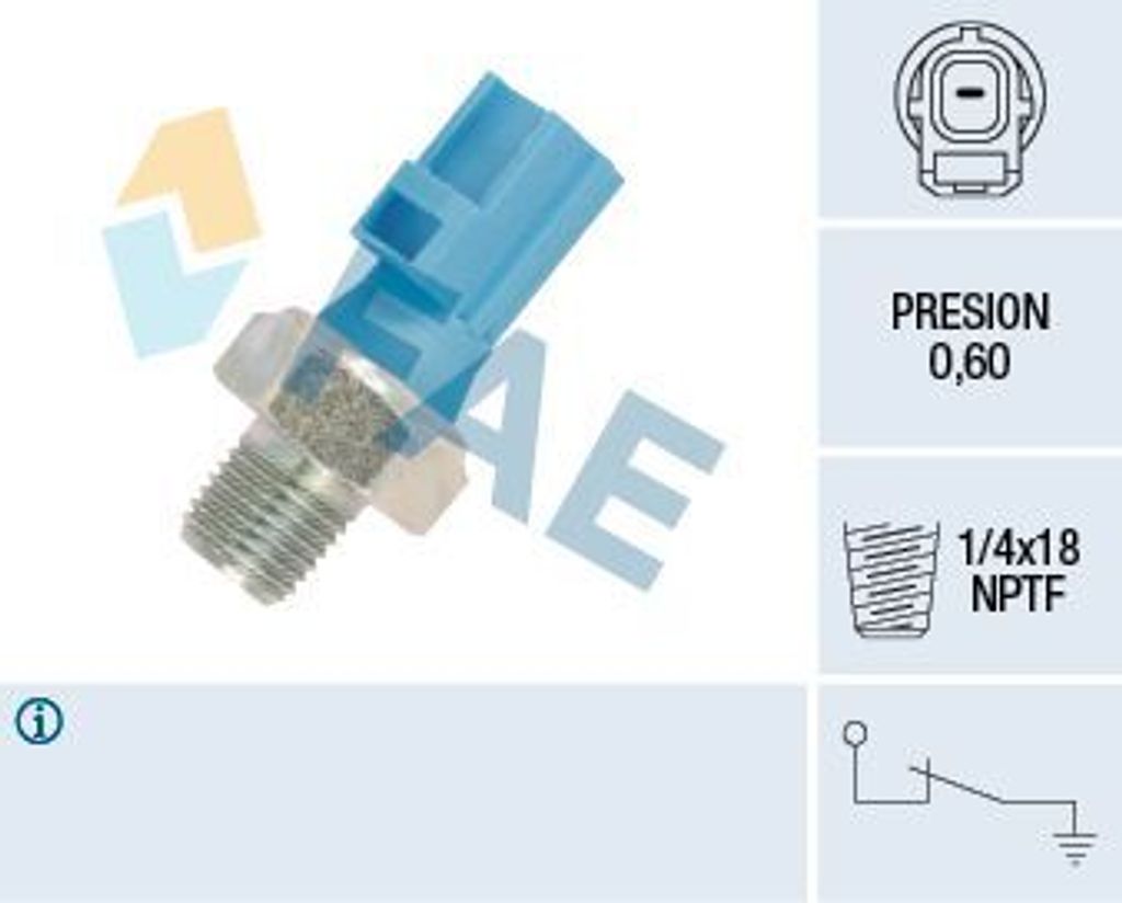 FAE 12612 Öldruckschalter Öldrucksensor für FORD MONDEO III Produktbild 