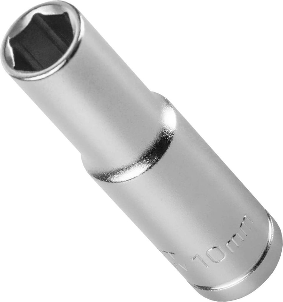 10mm, Steck-Schlüssel Einsatz Lang | Steck-Nuss Lang |Sechskantschlüssel Innensechskant Satz 3/8 Zoll, Adapter für 1/2 Zoll, 1/4 Zoll