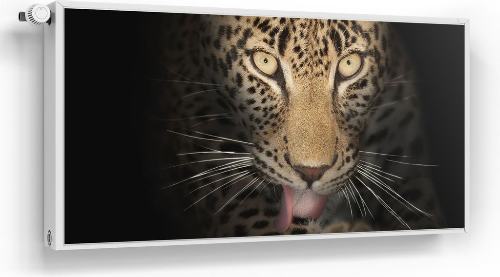 DEQORI Magnetmatte Heizung beschreibbar 120x60 cm 'Schattenraubkatze' Magnetfolie