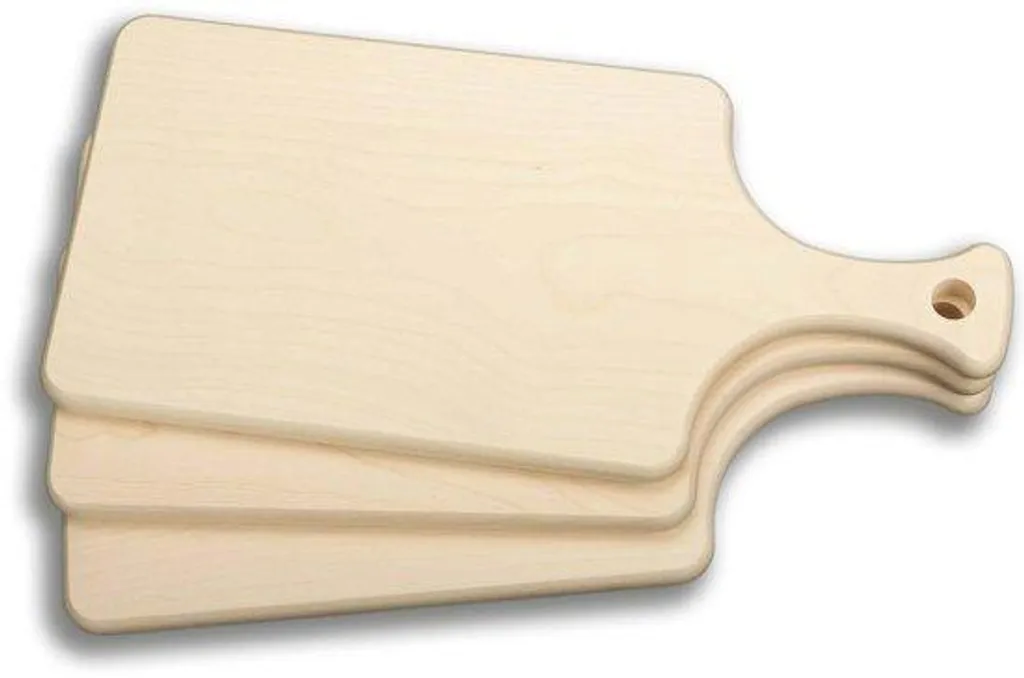 Organisateurs de cuisine avec poignée lot de 3, bois naturel 35x16 cm