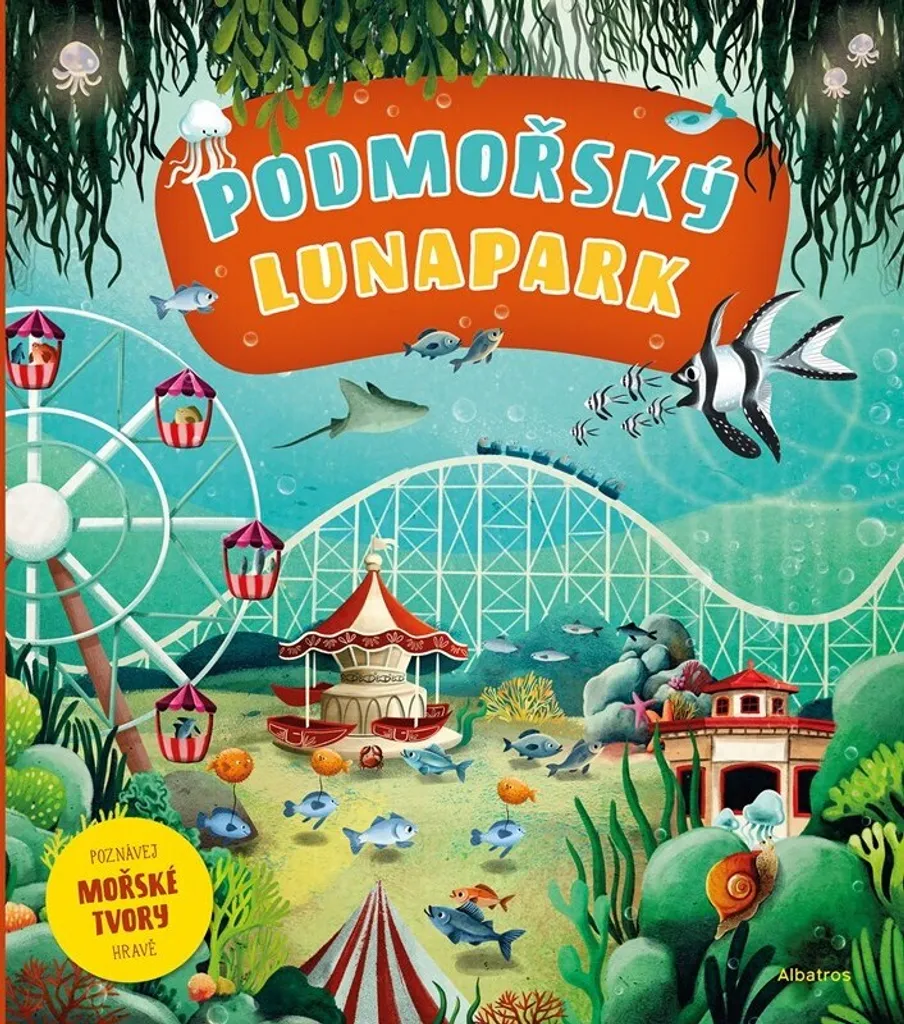 Livre Interactif Parc d'Attractions Sous-Marin avec Pages Illustrées