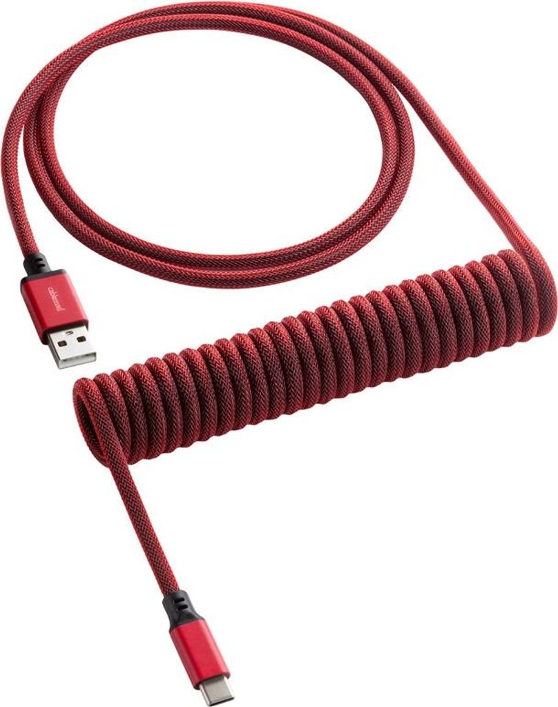 CableMod CableMod Classic Coiled Keyboard Cable USB-C zu USB Typ A Republic Red
