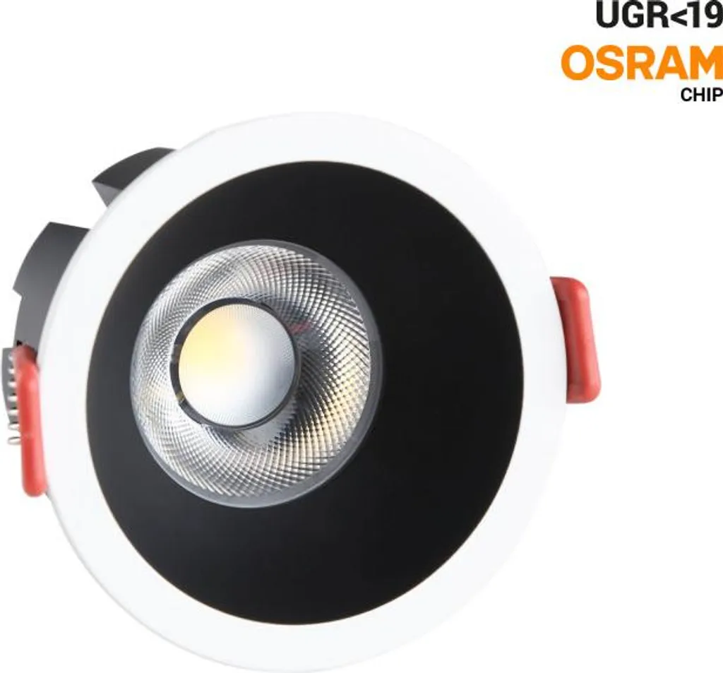 Faretto LED 8W CCT 3-in-1 Chip OSRAM Driver KGP Nero Argento