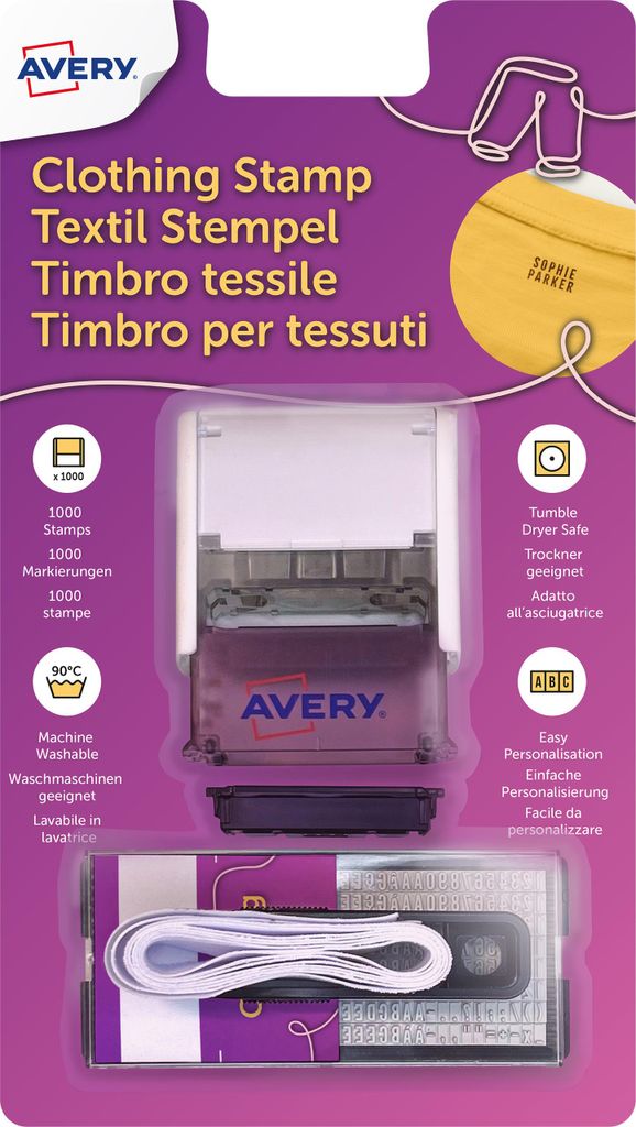 AVERY Zweckform CSTAMP.EU AVERY Zweckform Textilstempel  Productafbeelding 