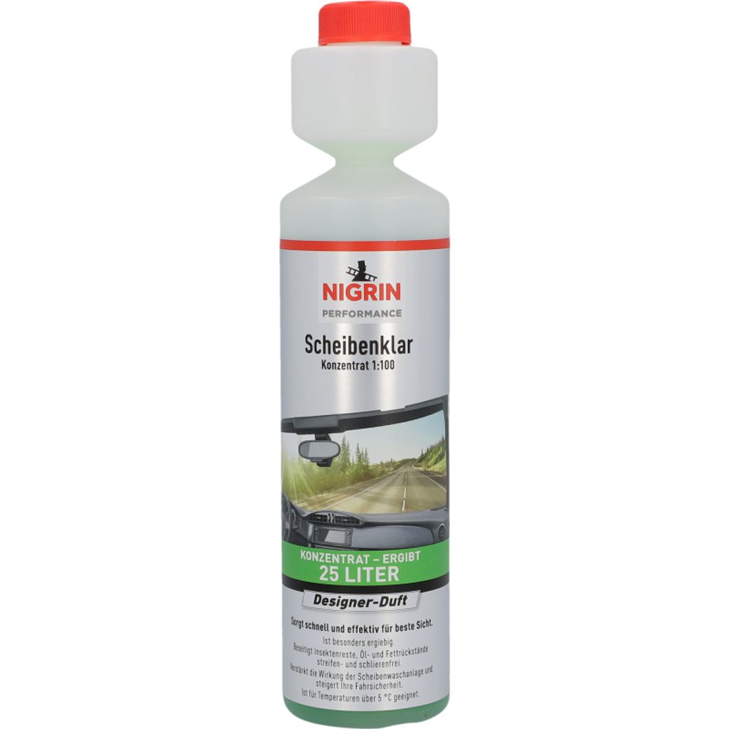NIGRIN Performance Scheibenklar Konzentrat 1:100 Designer-Duft 250ml