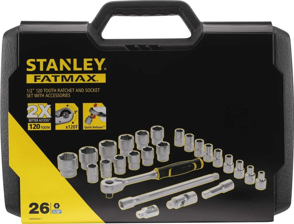 Stanley 1/2" Set Bussole 26 Pezzi | Il Kit per la Meccanica Vera