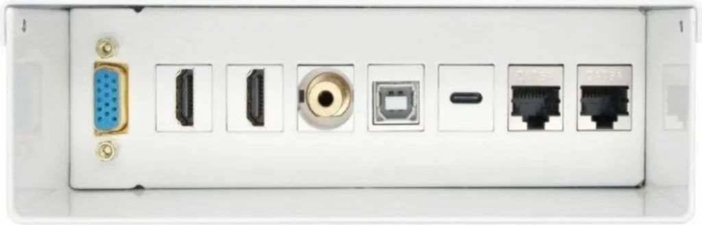Boîtier de Connexion Multimédia Encastrable HDMI USB-C et RJ45 STP