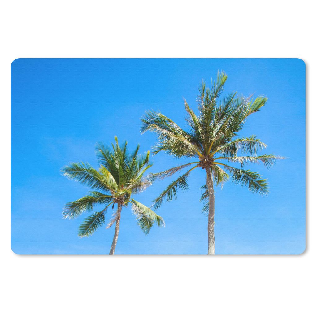 MuchoWow Schreibtischunterlage Palme - Sommer - Tropisch 60x40 cm - XXL Mauspad - Großes Mauspad