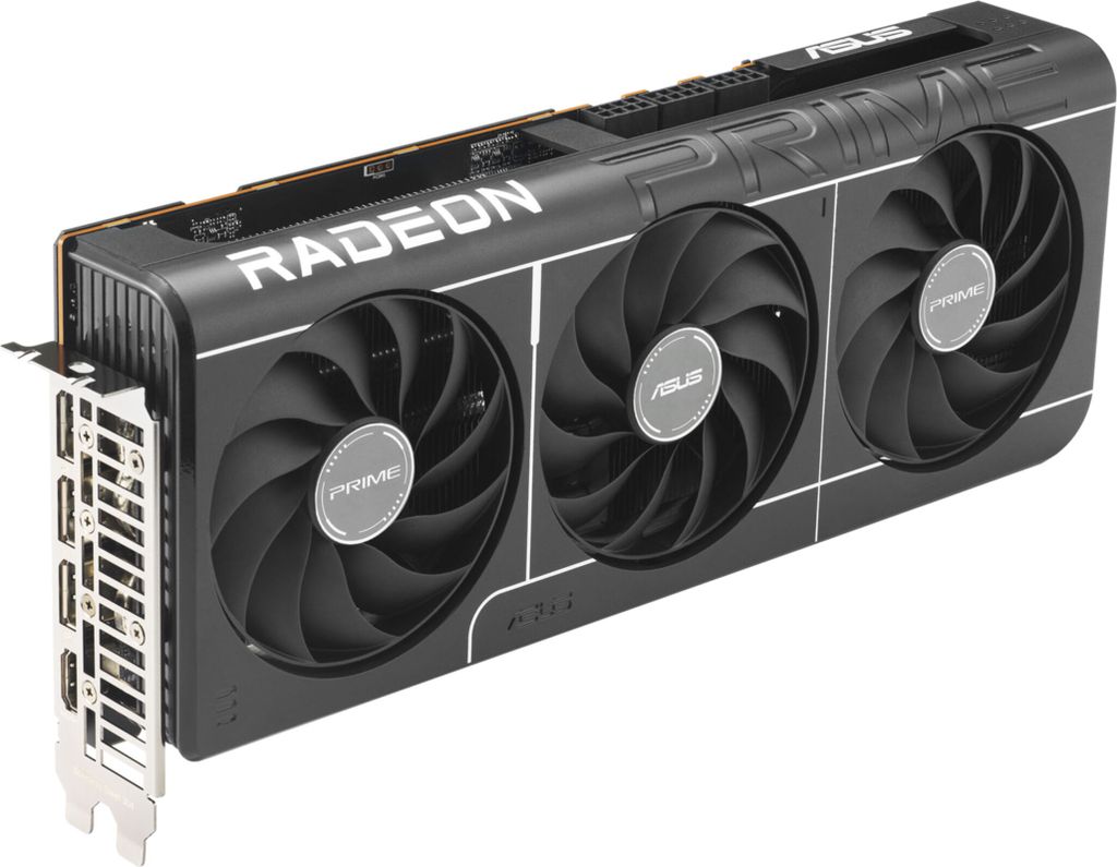 ASUS Prime Radeon RX 9070 XT OC Edition 16GB GDDR6 Gaming Grafikkarte (AMD Radeon Radeon RX9070XT, PCIe 5.0, 1x HDMI 2.1b, 3X DisplayPort 2.1a, 2.5...