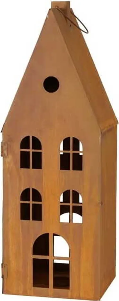 Lanterne Décorative de Sol 75cm en Métal pour Ambiance Noël et Fêtes