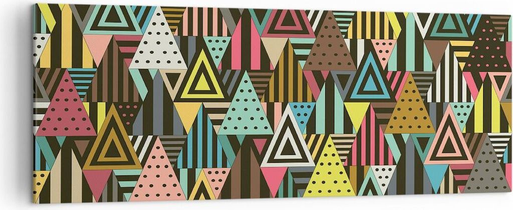 Bild auf Leinwand - Leinwandbild - Abstraktion modern - 140x50cm - Wand Bild - Wanddeko - Leinwanddruck - Bilder - Kunstdruck - Wanddekoration - Le...