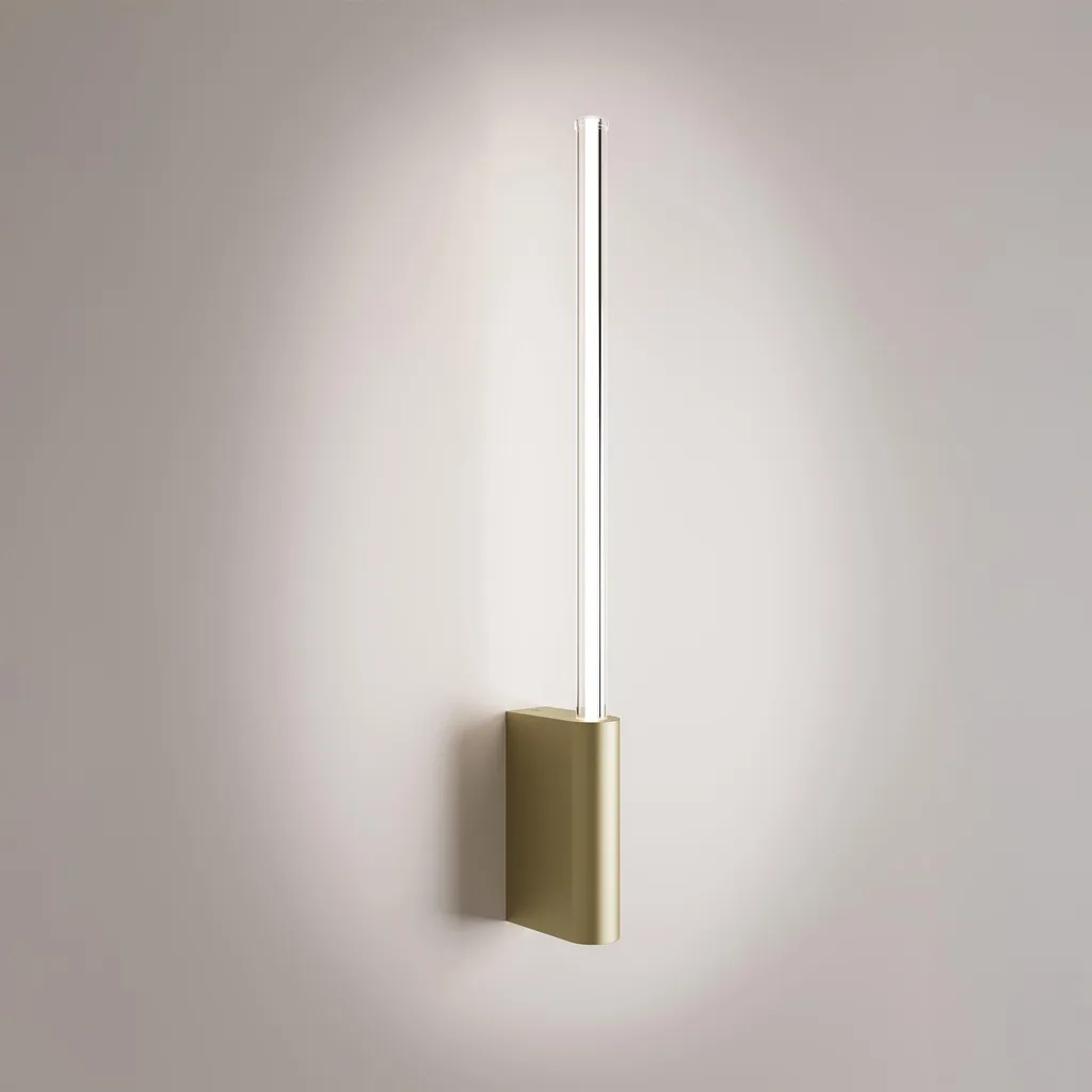 Luminaire Mural Cylindrique Or - Applique LED Dimmable 3000K Brilliant