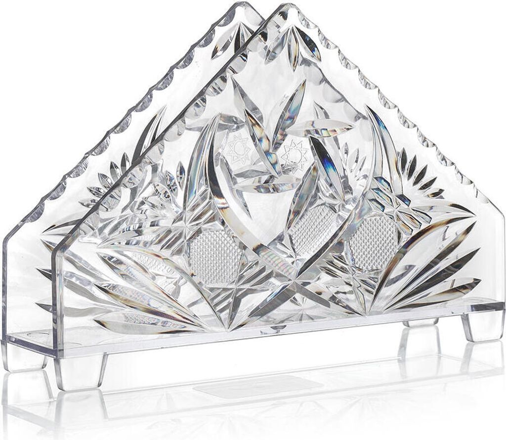 Serviettenhalter, Serviettenständer, Kunststoff, transparent, elegant, Gastro Nostalgia 15 cm